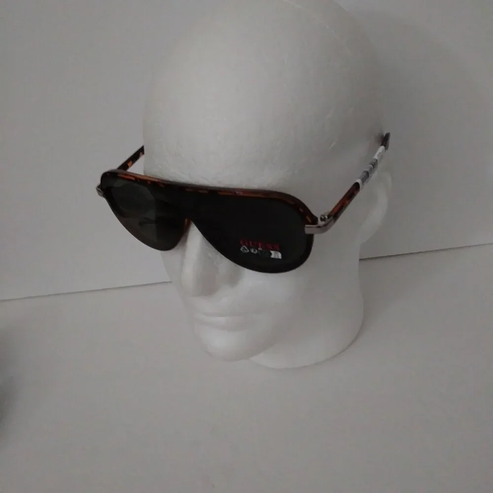 Guess Unisex Tortoise Aviator Style Sunglasses - Picture 5 of 12